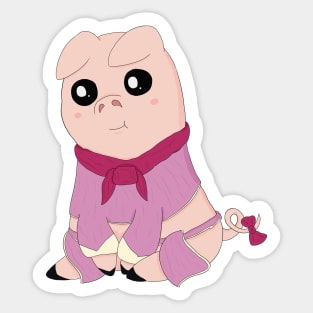 Poogie- Pretty In Pink Sticker